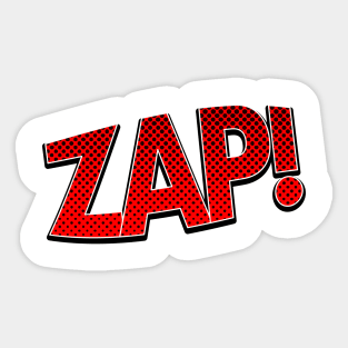 Red Zap! Sticker